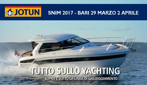 Jotun con Nautica DDR allo SNIM 2017 di Bari dal 29 marzo al 2 aprile