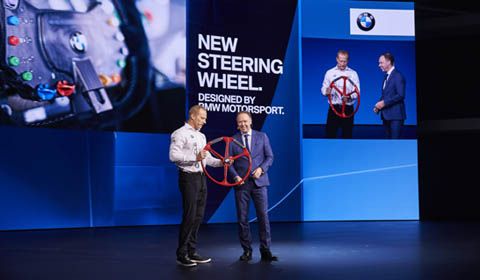 Jimmy Spithill and BMW reveal America's Cup Class steering wheel