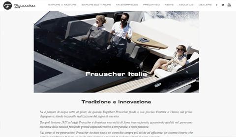 Frauscher Italia: online il nuovo sito