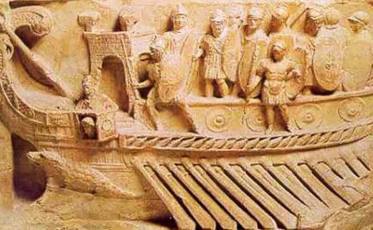 Le navi a remi degli antichi Romani