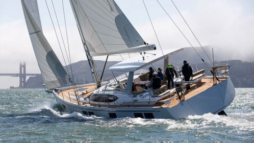 The all-new Hylas H57 performance cruiser debuts on San Francisco Bay