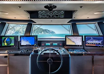 Team Italia: la plancia I-Bridge® con sensori 3D sul primo 50 metri Riva M/Y Race