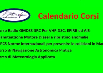 Universo Mare presenta il Calendario Corsi di Formazione Nautica 2021