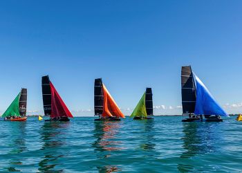69F starts 2023 from Miami FL, with act1 of the Youth Foiling Gold Cup
