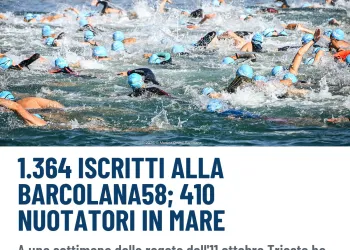 Barcolana58: 1.364 barche iscritte e 410 nuotatori davanti a Piazza Unità