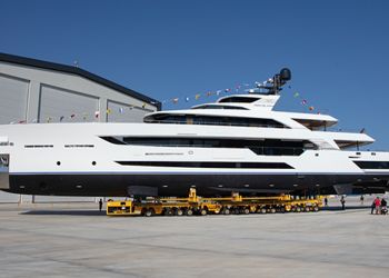 Alia Yachts launches 55m Al Waab II, the longest steel and aluminium yacht below 500GT in the world