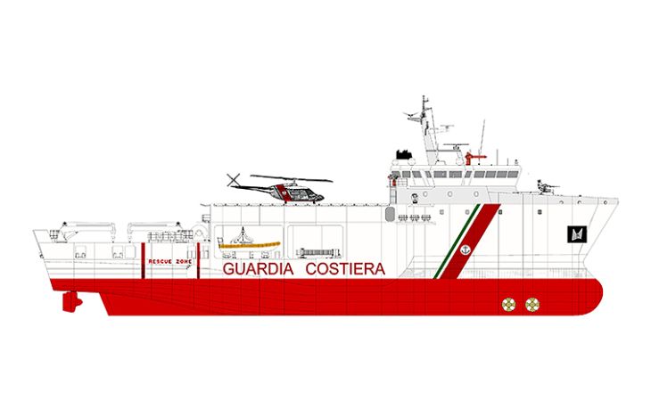Guardia Costiera: al via la progettazione e costruzione di una nuova nave multiruolo ''Green''