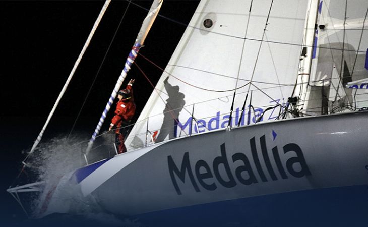 Pip Hare first British skipper to finish the Vendée Globe crossing the line in 19th place on Medallia