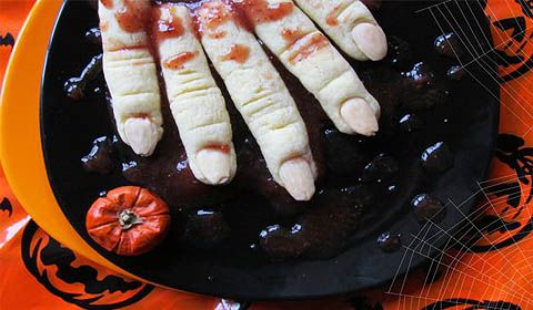 Le dita della strega di Halloween