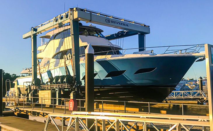 Riviera celebrates the launch of the 20th Sports Motor Yacht 
