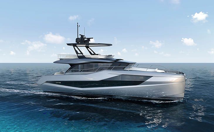 A Cannes il nuovo catamarano disegnato da Pininfarina per Austin Parker