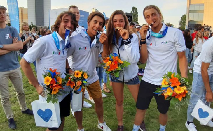 Tre medaglie, due d'argento e una d'oro per l'Italia agli Hempel Youth Sailing Wolrd Championships 2019