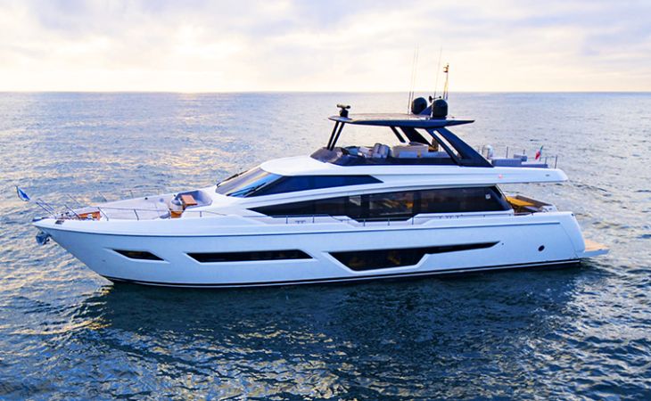 Ferretti Yachts 780: cambio di look e tante novità che esaltano comfort e wellbeing