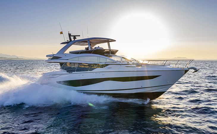 The news Pearl 62 with four guest cabins and a garage all in just 18.6m