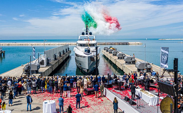 Palumbo Superyachts - ISA GT 45m M/Y Aria SF: cerimonia di varo