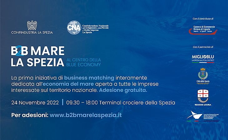 B2B Mare La Spezia al centro della Blue Economy - 24 novembre  Terminal Crociere – La Spezia