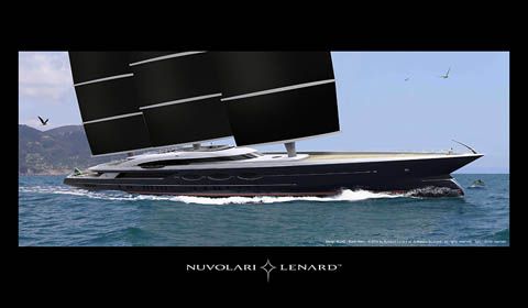 Nuvolari Lenard designers statement of 106m sailing yacht Black Pearl by Oceanco
