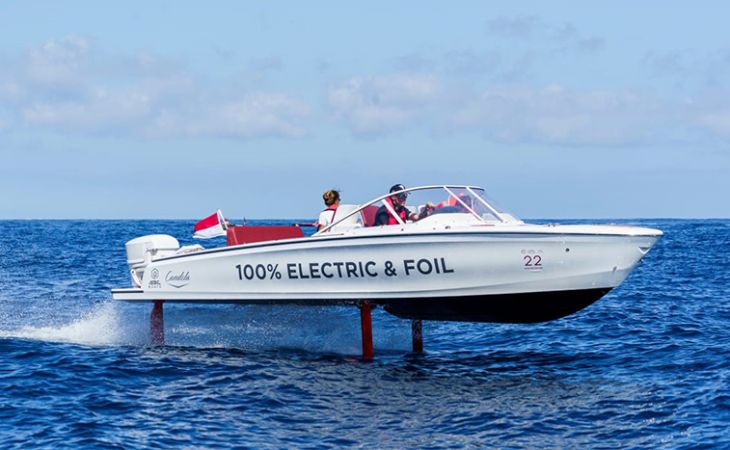 The flying Candela C-7 wins world's most prestigious electric speedboat race in Monaco