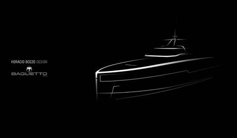 Baglietto reveals the lines of the new 40m RPH in all aluminum expected in 2020 for an American Owner. 