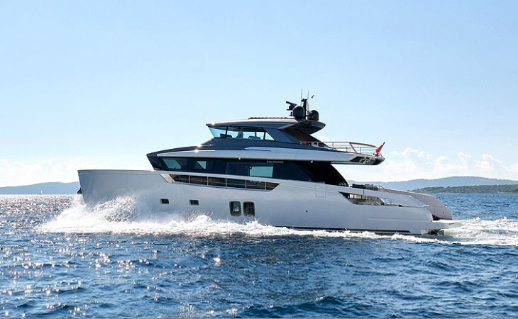 New Sanlorenzo SX76 available to charter in the Ionian Sea with EKKA Yachts