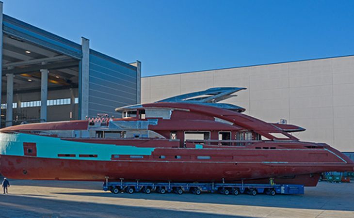 Isa Yachts GT 45 metri entra nella fase di allestimento