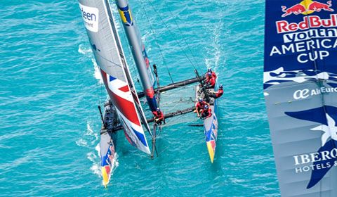 Fairytale start for TeamBDA but Land Rover BAR Academy dominate Day 1 of Red Bull Youth America's Cup Finals