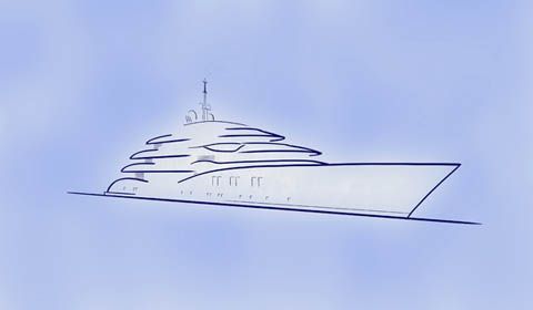 CRN: nuovo megayacht 70 metri disegnato da Vallicelli Design