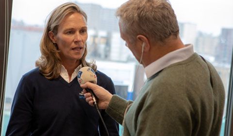 The woman steering towards America's Cup History 