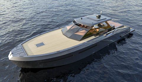 New Mazu 52 hard top world debut at the 2018 Cannes Yachting Festival