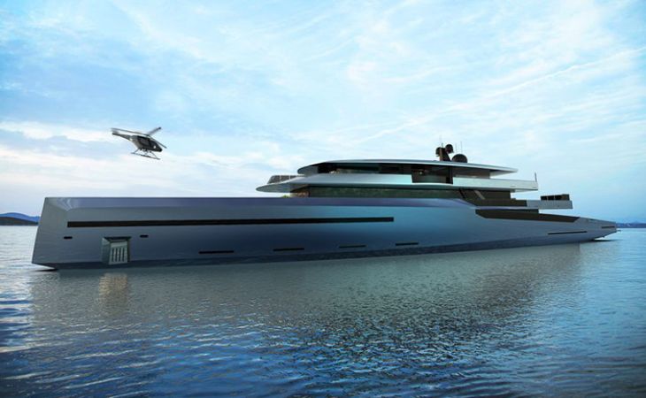 BYD Group unveiled new 75-meter superyacht concept Bravo 75 with triple hybrid propulsion