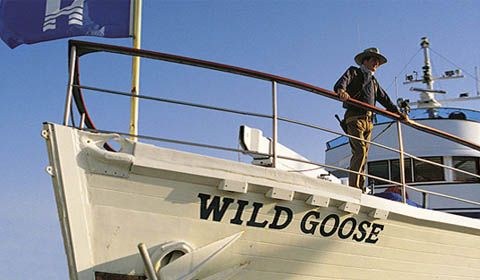 Wild Goose, la barca del ''Grinta''