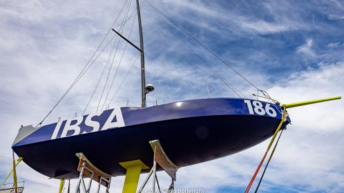 Varato a Trinité-sur-Mer il Class40 IBSA, lo scafo con cui Alberto Bona affronterà la Route du Rhum
