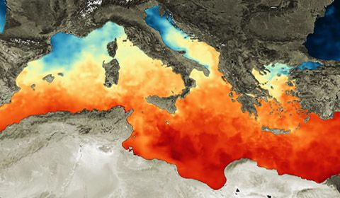 Il Mediterraneo un'area a rischio termico